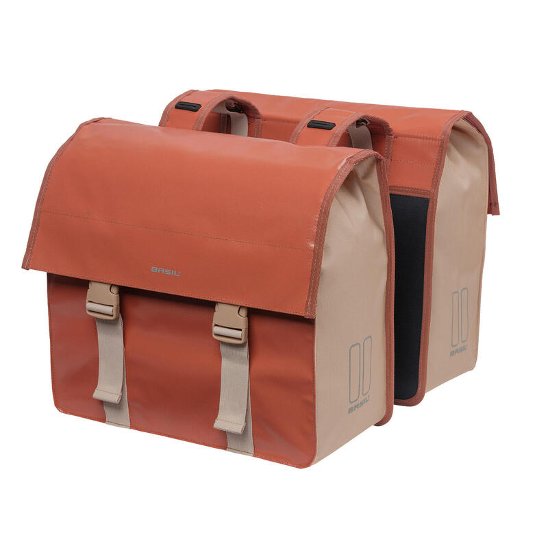 BASIL Doppelpacktasche "Urban Load", terra red/rose