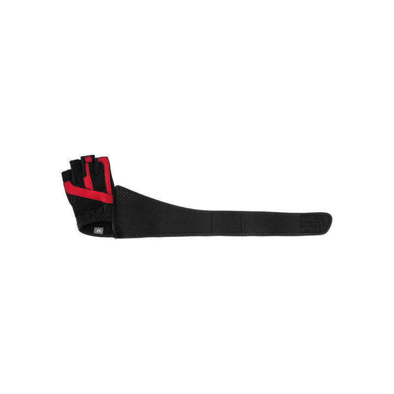 GANTS D'ENTRAINEMENT AVEC BANDAGE ARTICULAIRE / NOIR ROUGE | ACCESSOIRE MUSCULAT