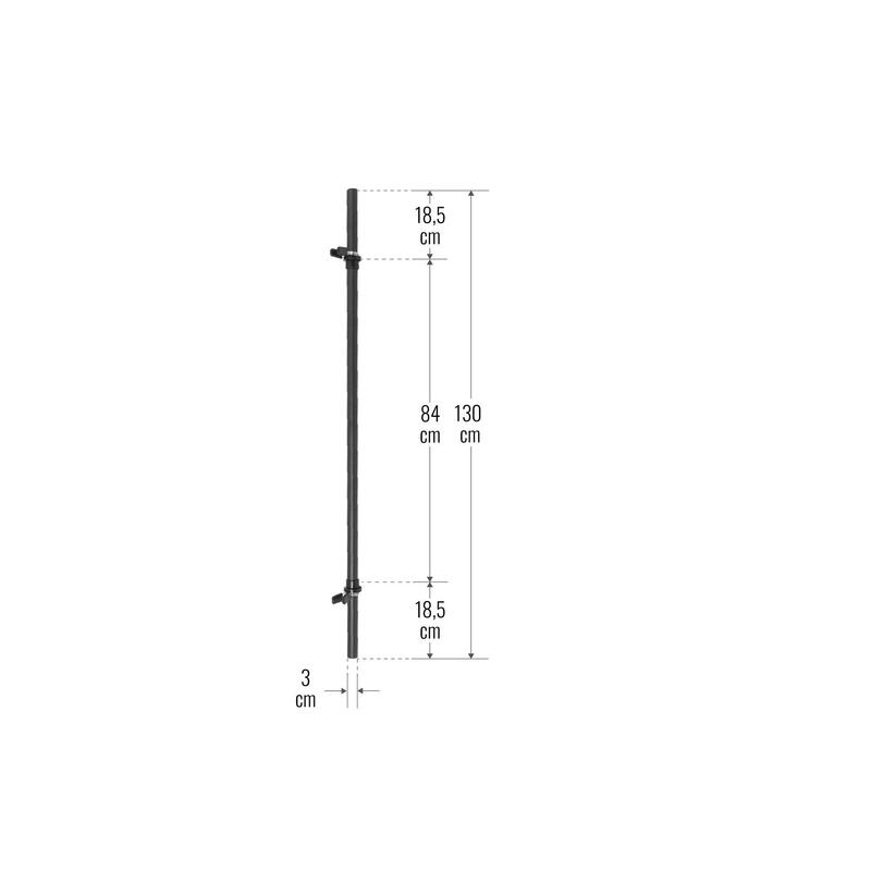 BARRE LEGÈRE 120CM | DIAM 30MM | MAX 60KG |MUSCULATION | STOP DISQUES À RESSORT