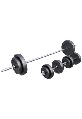 Halterset 60 kg - kunststof - halters met gewichten - 30 mm