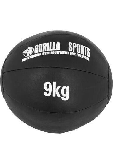 Medizinball aus Leder in Schwarz 1 - 10 kg
