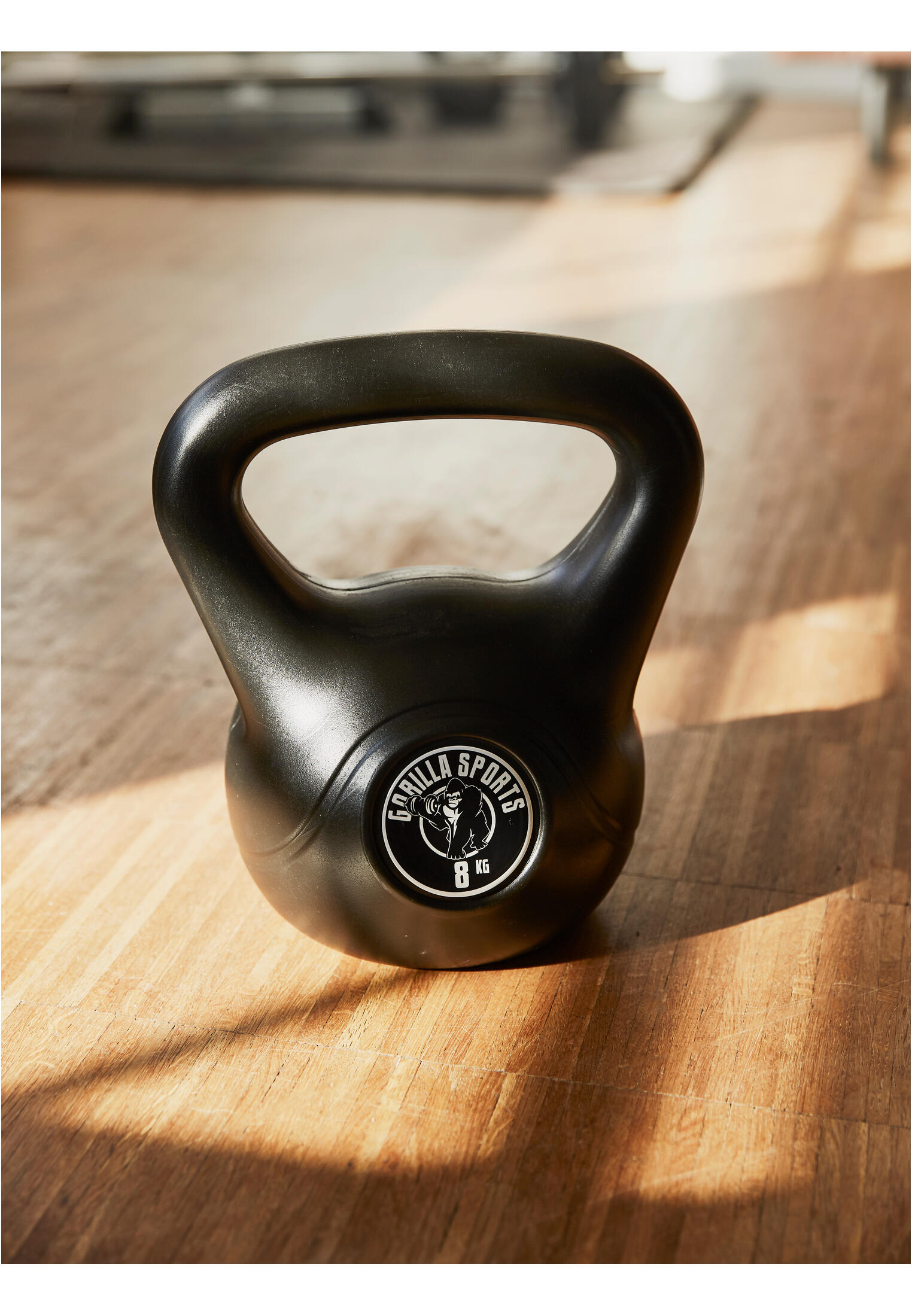 LOT DE 3 KETTLEBELLS NOIRS EN PLASTIQUE | MUSCULATION | 3KG, 6KG ET 8KG 3/7
