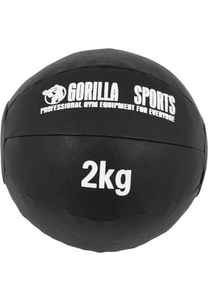 Medizinball aus Leder in Schwarz 1 - 10 kg