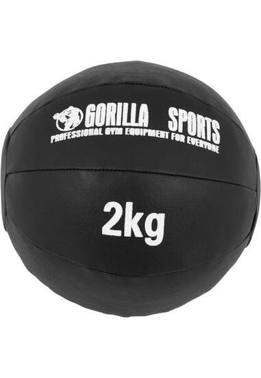 Medizinball aus Leder in Schwarz 1 - 10 kg