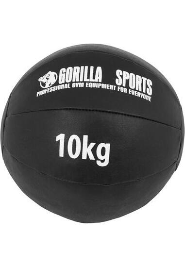Medizinball aus Leder in Schwarz 1 - 10 kg
