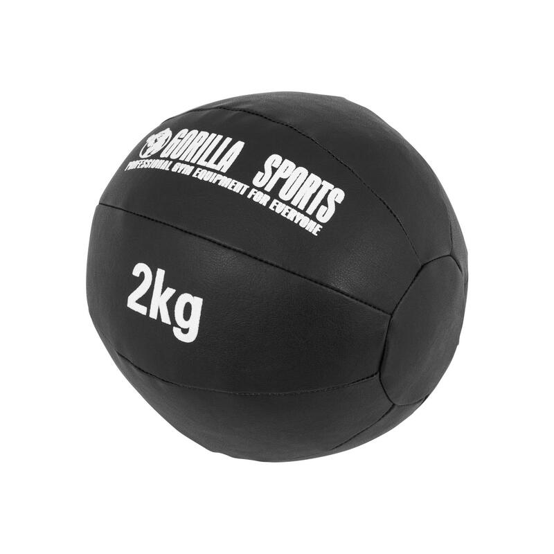 Piłka lekarska do ćwiczeń ze skóry syntetycznej  Gorilla Sports 2kg