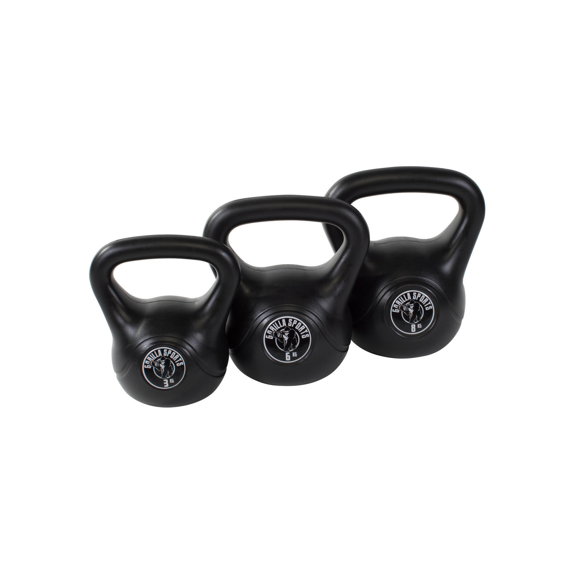 GORILLA SPORTS Kettlebell Kunststoff