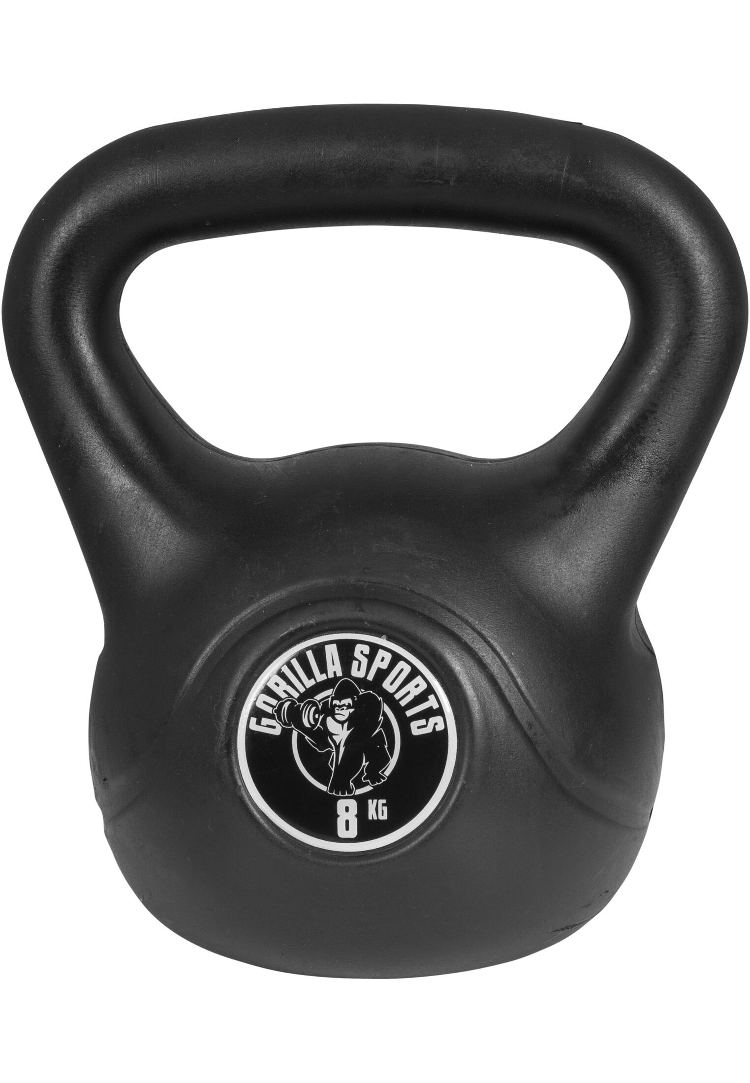 LOT DE 3 KETTLEBELLS NOIRS EN PLASTIQUE | MUSCULATION | 3KG, 6KG ET 8KG 6/7