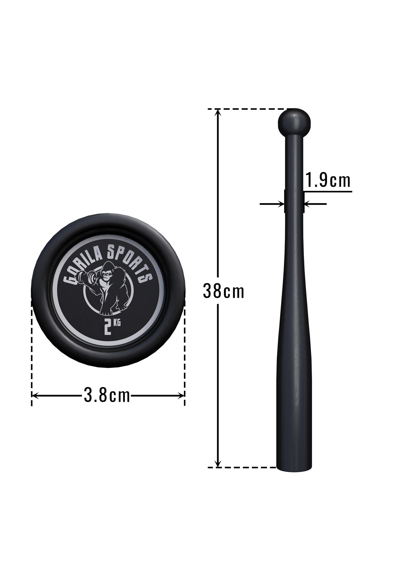 Indian clubbell - Massue de Musculation poids au choix 4/7