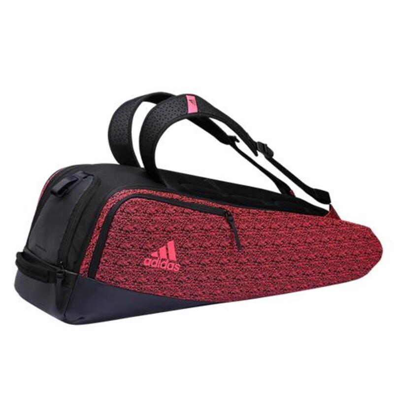 360°B7 6 Racket Bag Black / Shock Red