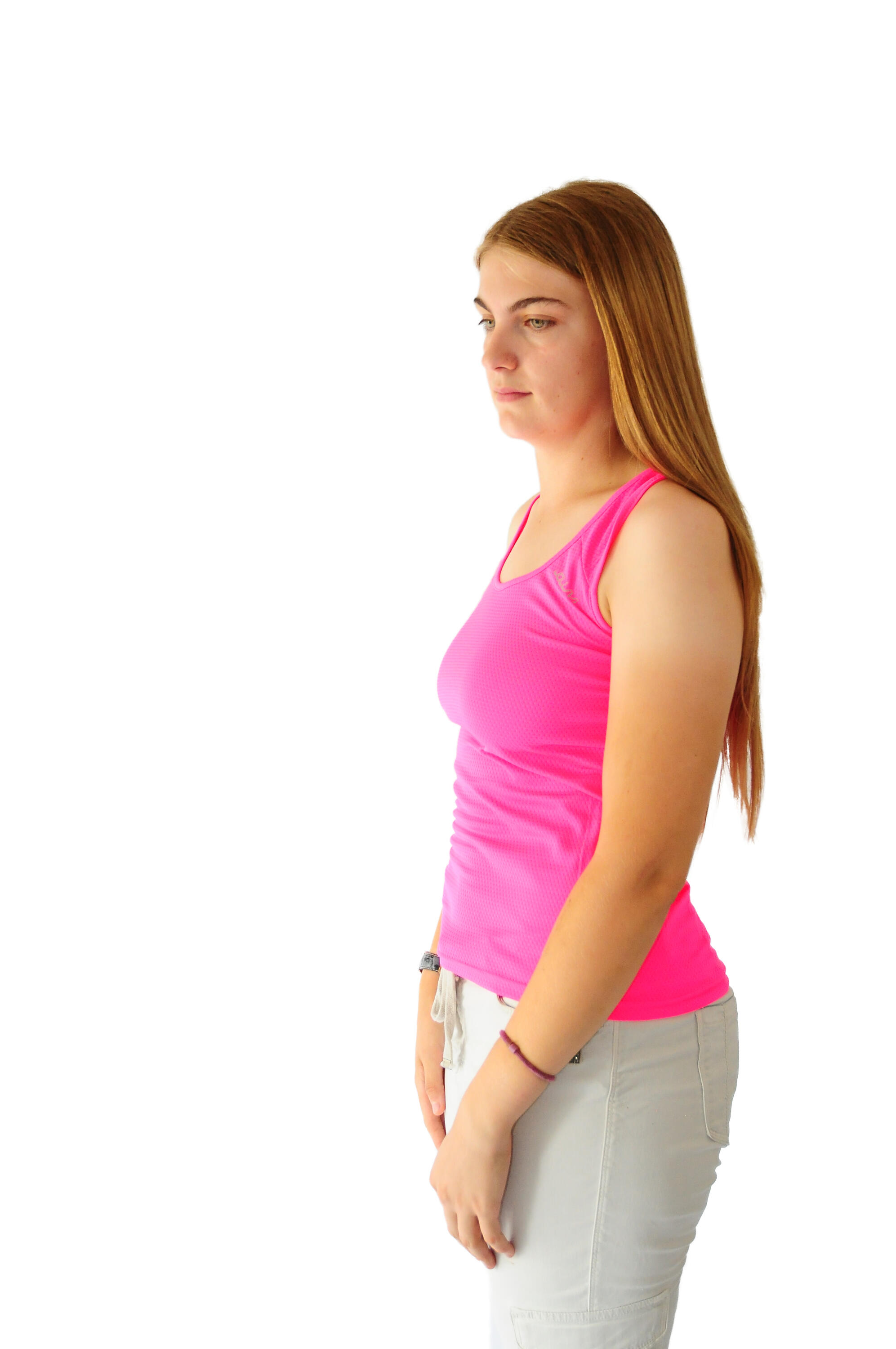Tank Top Ultra Tir Fitness/Gym Damen Rosa Neon Ohne Atmungsaktiv JOLUVI 3/7