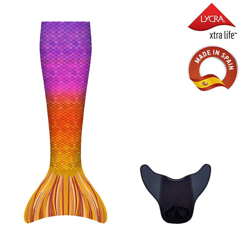 Kuaki - Kuaki Mermaids Queue De Sirene Avec Monopalme Aquaris Ibiza Taille M - Palmes - Multicolore - 40 M - Decathlon