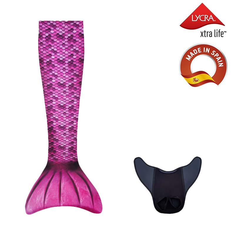 Kuaki - Kuaki Mermaids Queue De Sirene Avec Monopalme Aquaris Rose Taille S - Palmes - Rose|rouge - 38 S - Decathlon