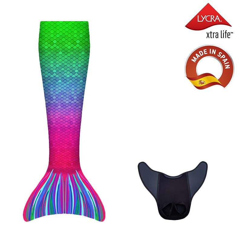 Kuaki - Kuaki Mermaids Queue De Sirene Avec Monopalme Aquaris Capri Taille S - Palmes - Multicolore - 38 S - Decathlon
