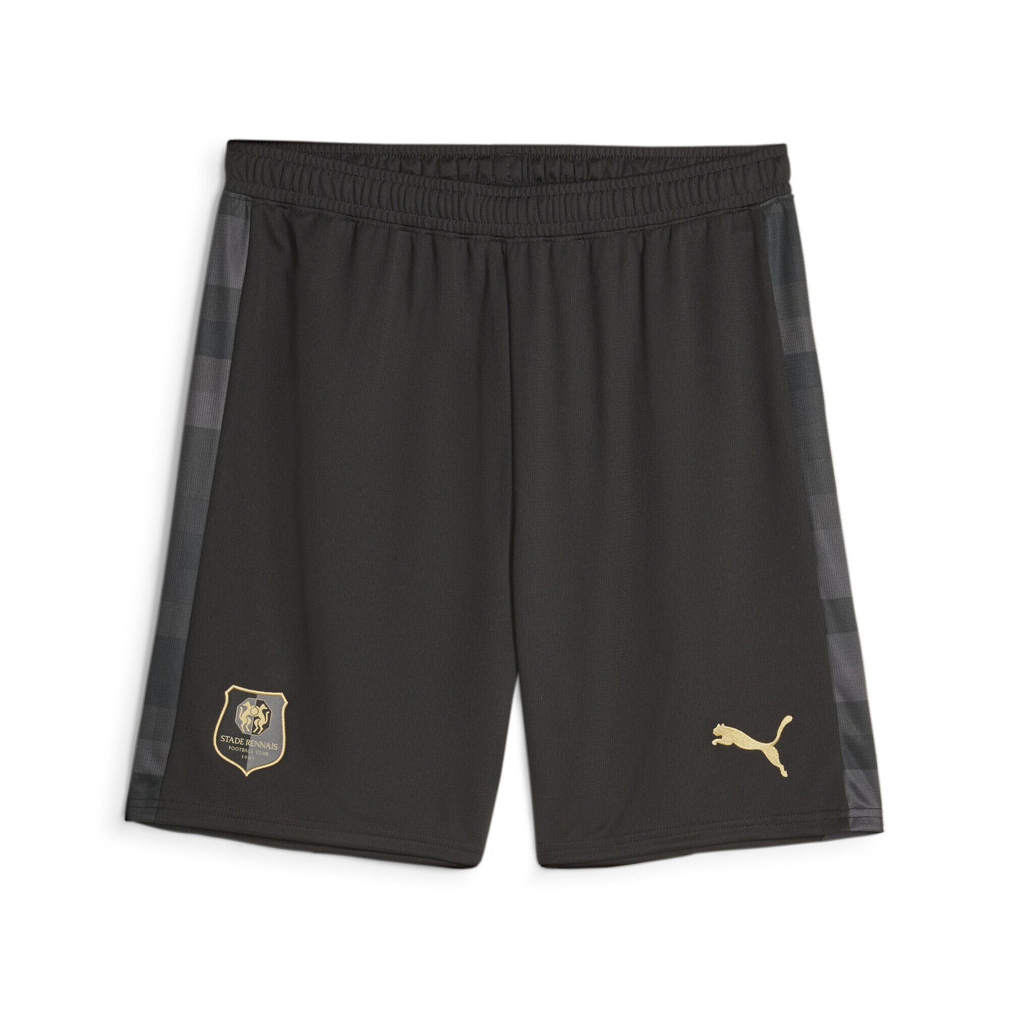 Stade Rennais F.C. voetbalshort PUMA Black Matte Gold Beige 2/7