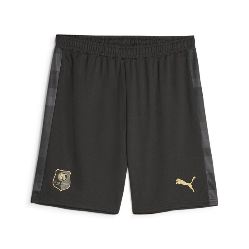 Fotbalové kraťasy Stade Rennais F.C. PUMA Black Matte Gold Beige