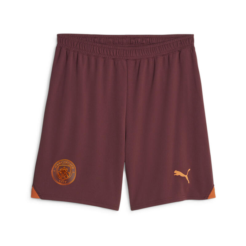 Manchester City Fußballshorts Herren PUMA Aubergine Cayenne Pepper Purple Orange