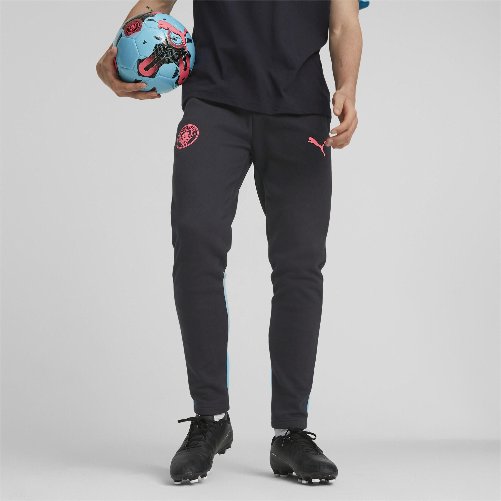 Manchester City Casuals voetbalsweatpants PUMA Dark Navy Hero Blue Black 2/6