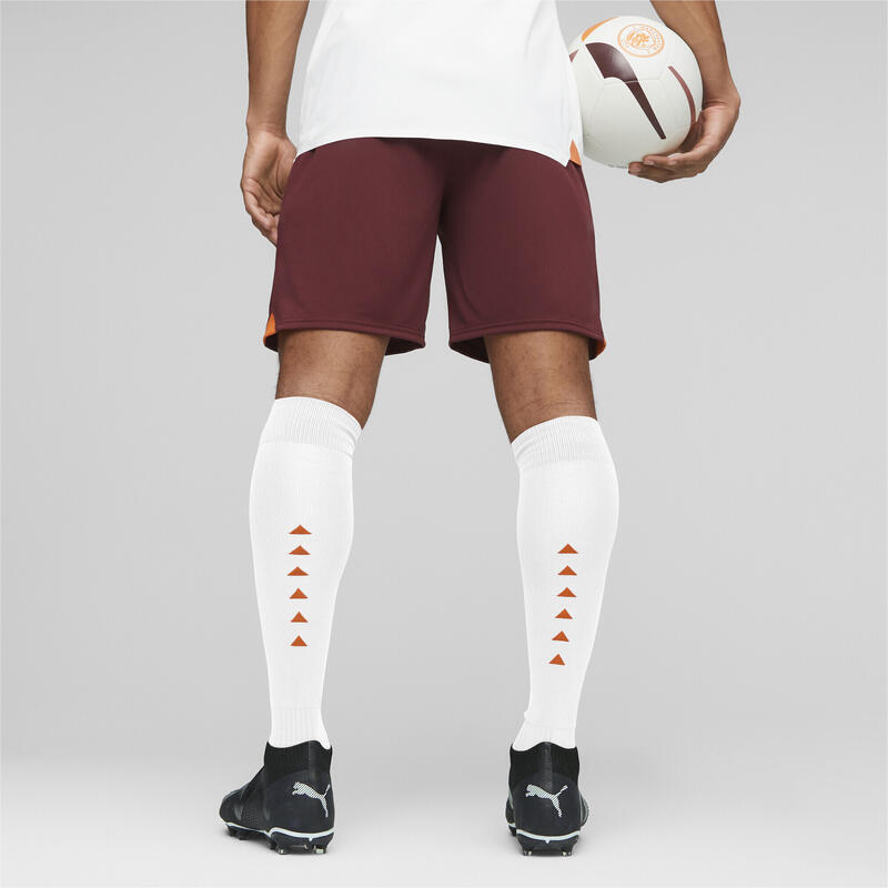 Manchester City Fußballshorts Herren PUMA Aubergine Cayenne Pepper Purple Orange