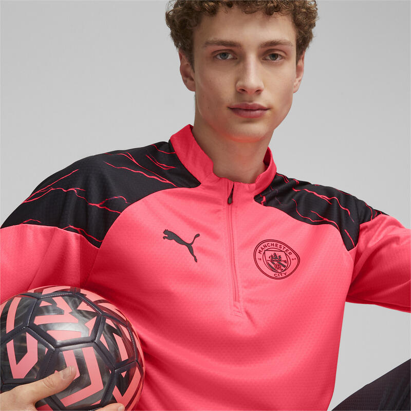 Survêtement Puma MCFC TRG 1/4 ZIP Rose