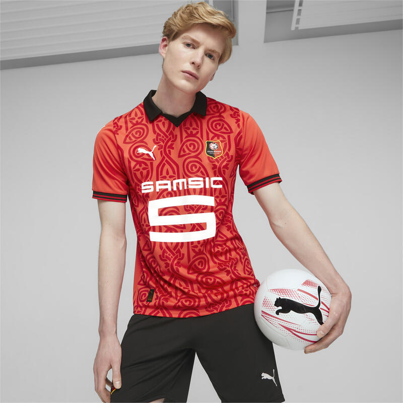 Maglia gara Home Stade Rennais F.C. 23/24 da uomo PUMA Red Black