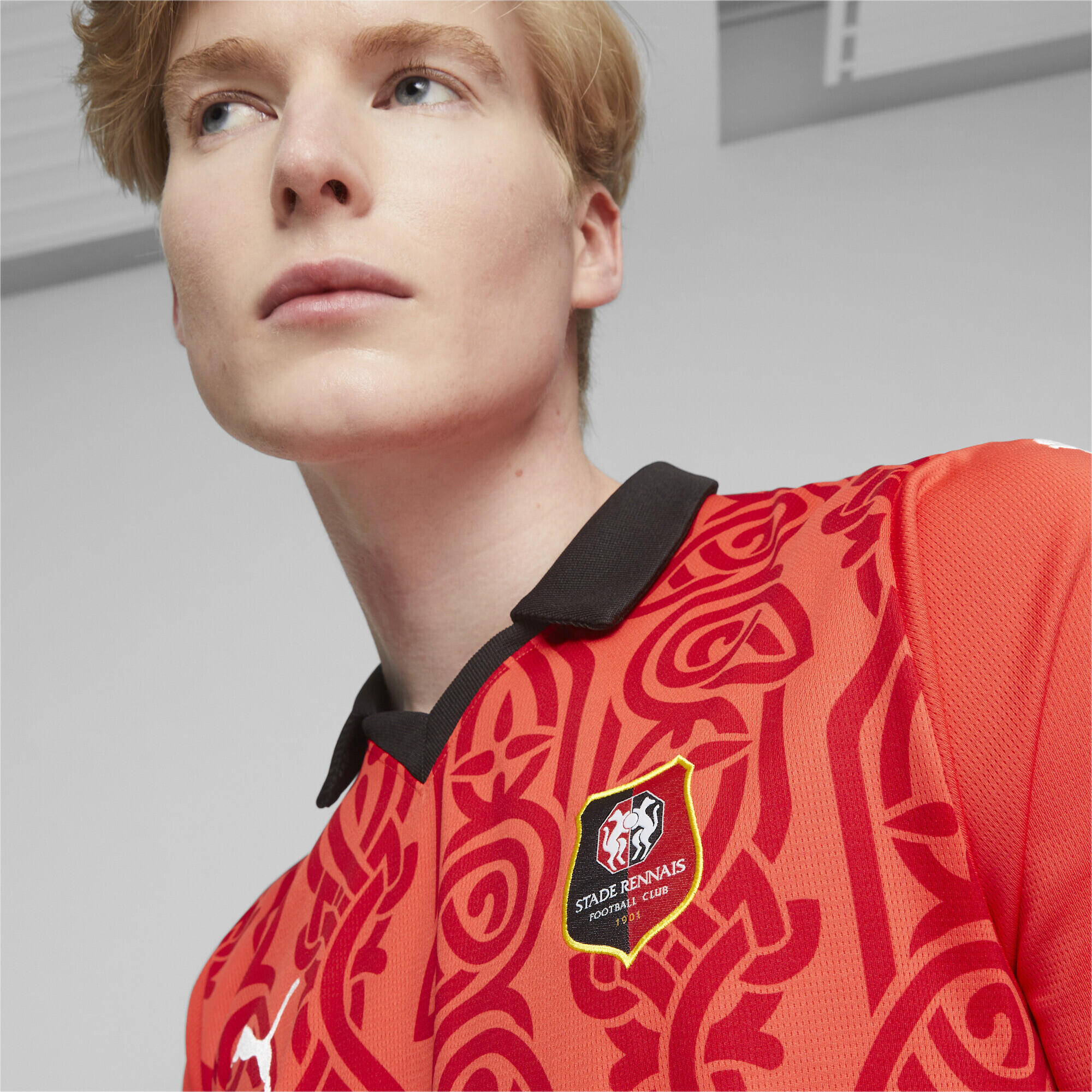 Maillot Home 23/24 Stade Rennais F.C. PUMA Red Black 4/6