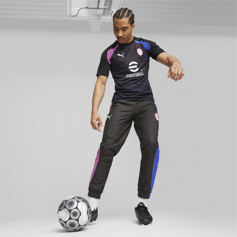 Pantalon tissé d’avant-match 23/24 AC Milan PUMA Black Royal Sapphire Blue