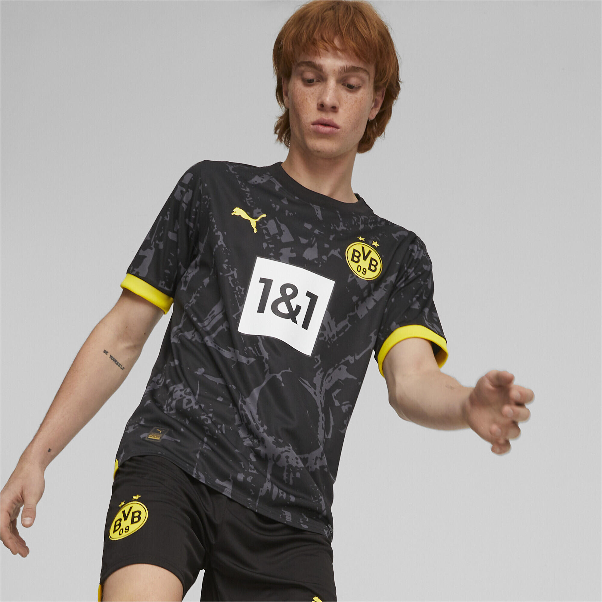 Maglia gara Away Borussia Dortmund 23/24 da uomo PUMA Black Cyber Yellow 2/6