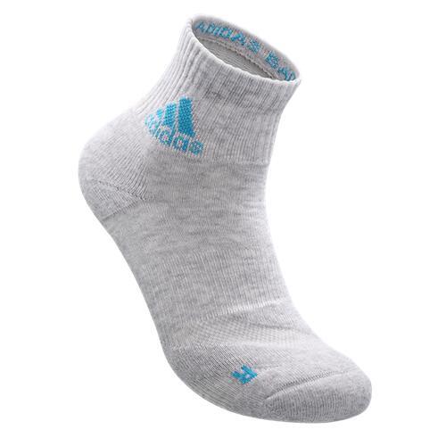 wucht P3 Badminton Socks Low Cut Grey with Signal Cyan Size 2