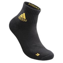 wucht P3 Badminton Socks Low Cut Black with Solar Gold Size 3