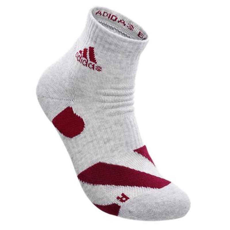 wucht P5 Badminton Socks Low Cut Grey with Power Berry Size 2