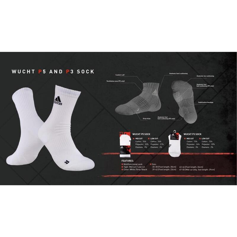 wucht P3 Badminton Socks (短筒襪) White Size 1