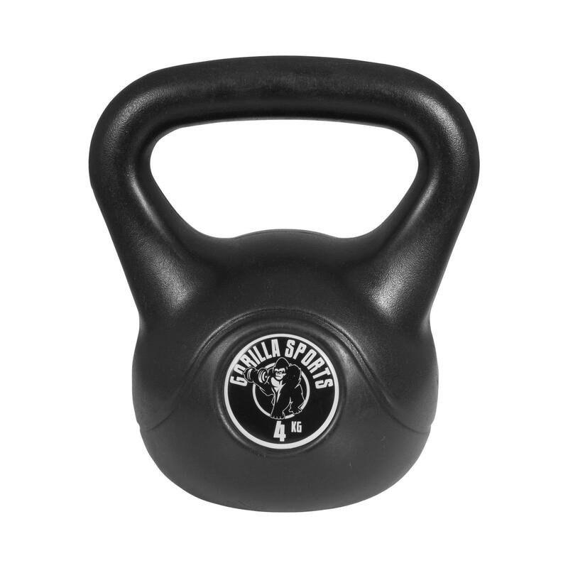 KETTLEBELL NOIR AVEC REVÊTEMENT PLASTIQUE | MUSCULATION| AU CHOIX DE 2KG À 20KG