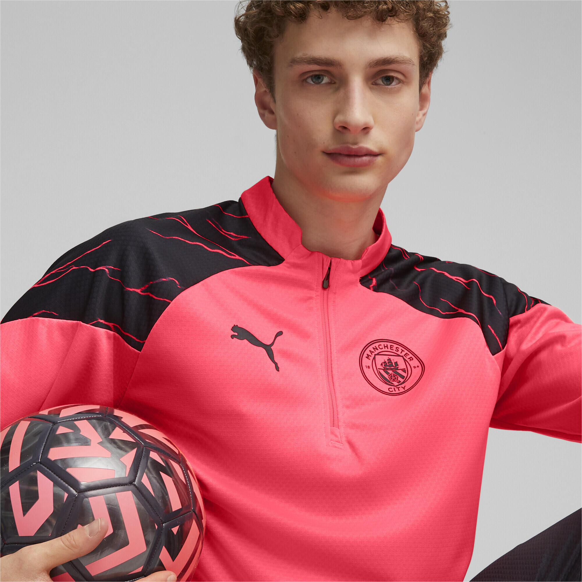 Haut de football 1/4 zip 23/24 Manchester City PUMA 3/7