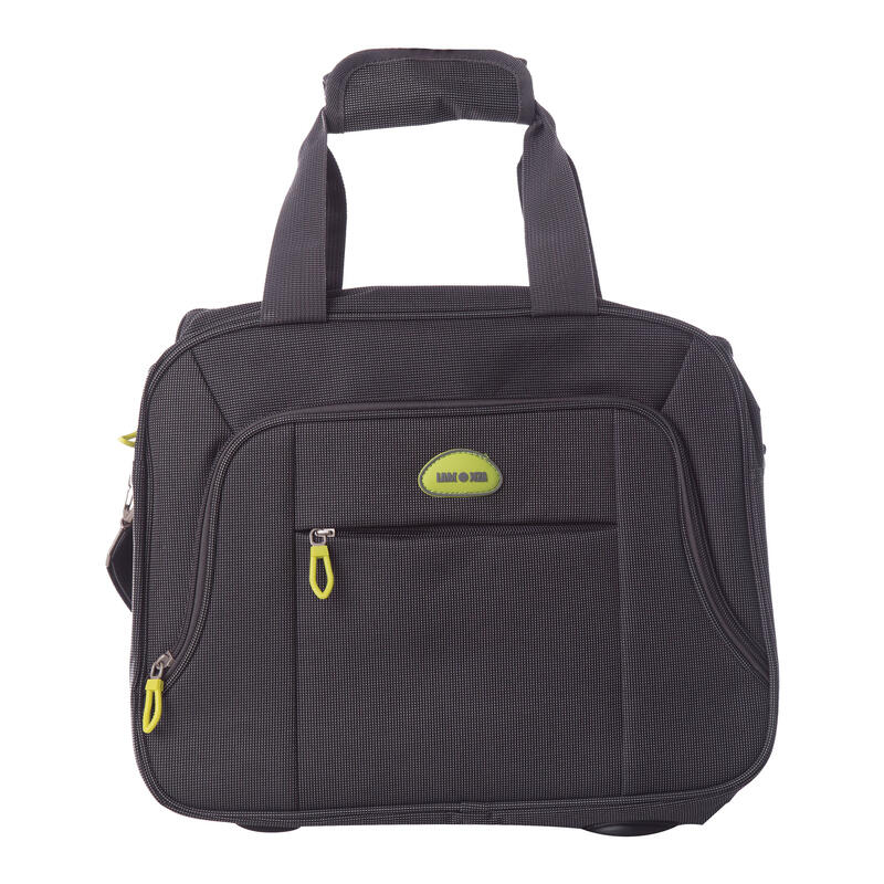 Geanta avion Lamonza Eagle, 37x29x14 cm, 400 gr, atasabila la maner troler, gri