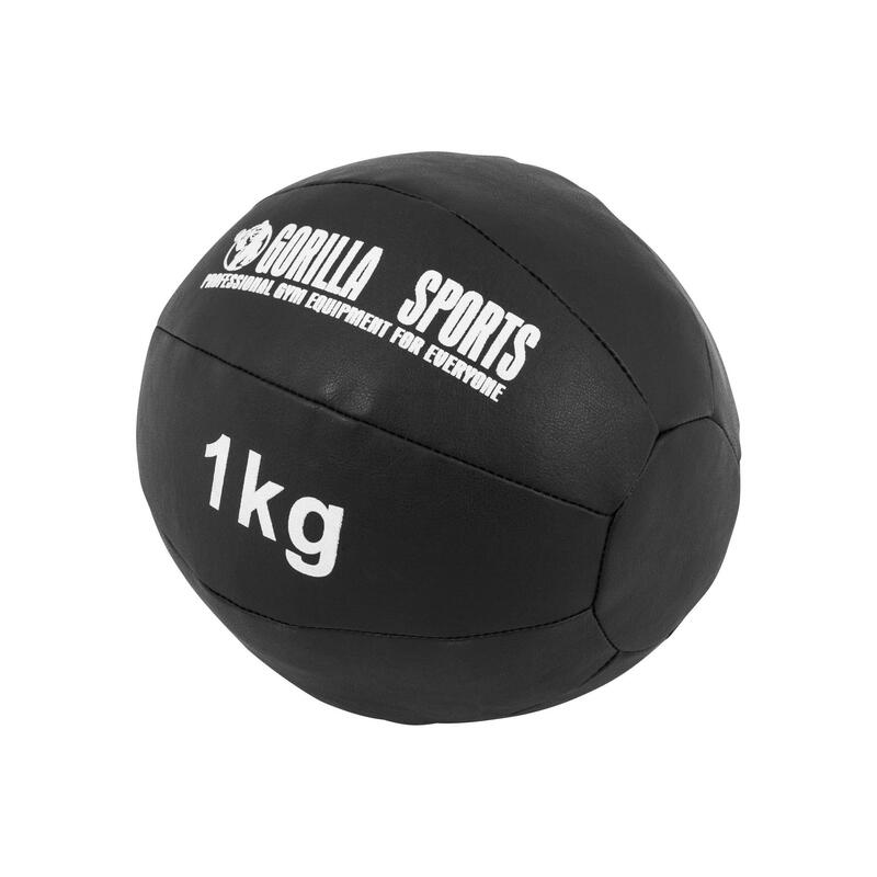 Bola medicinal em pele preta 1 - 10 kg