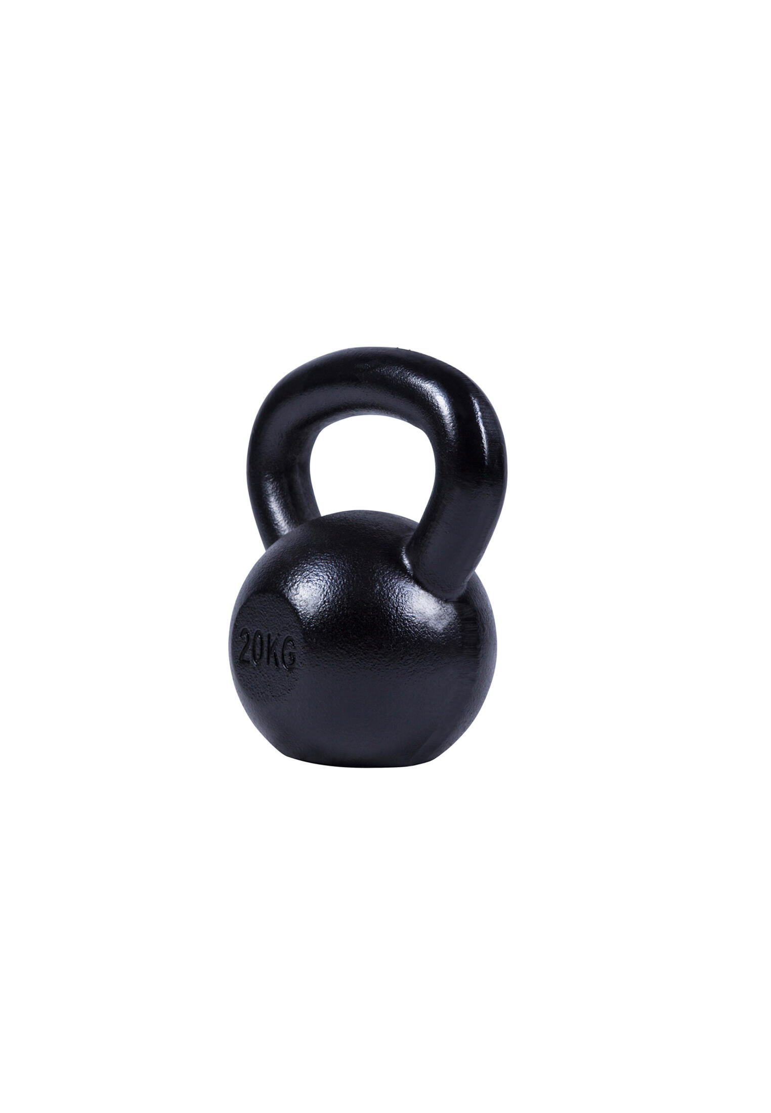 Gorilla Sports kettlebell činka, litinová, černá, 20 kg 2/6