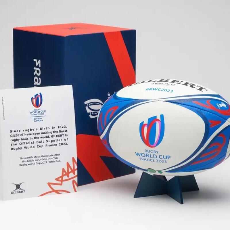 Ballon de Rugby Gilbert Officiel Coupe du Monde 2023 France - Uruguay