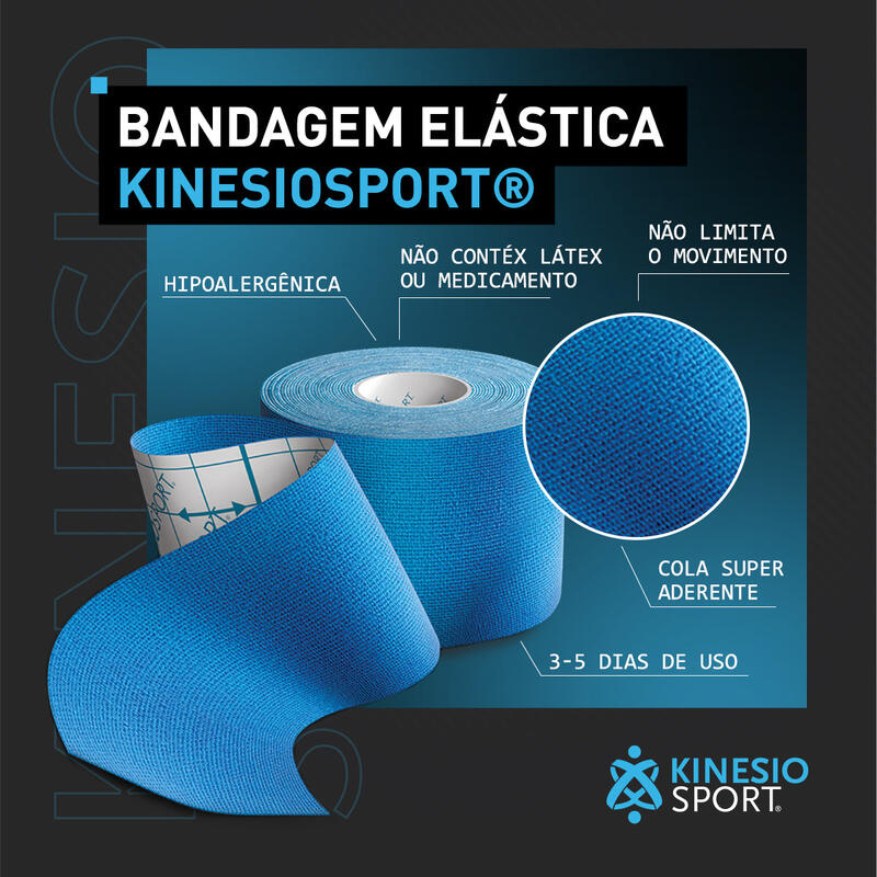 Fita Elástica Adesiva KinesioSport 5M x 5CM - Estampada Camuflada Militar