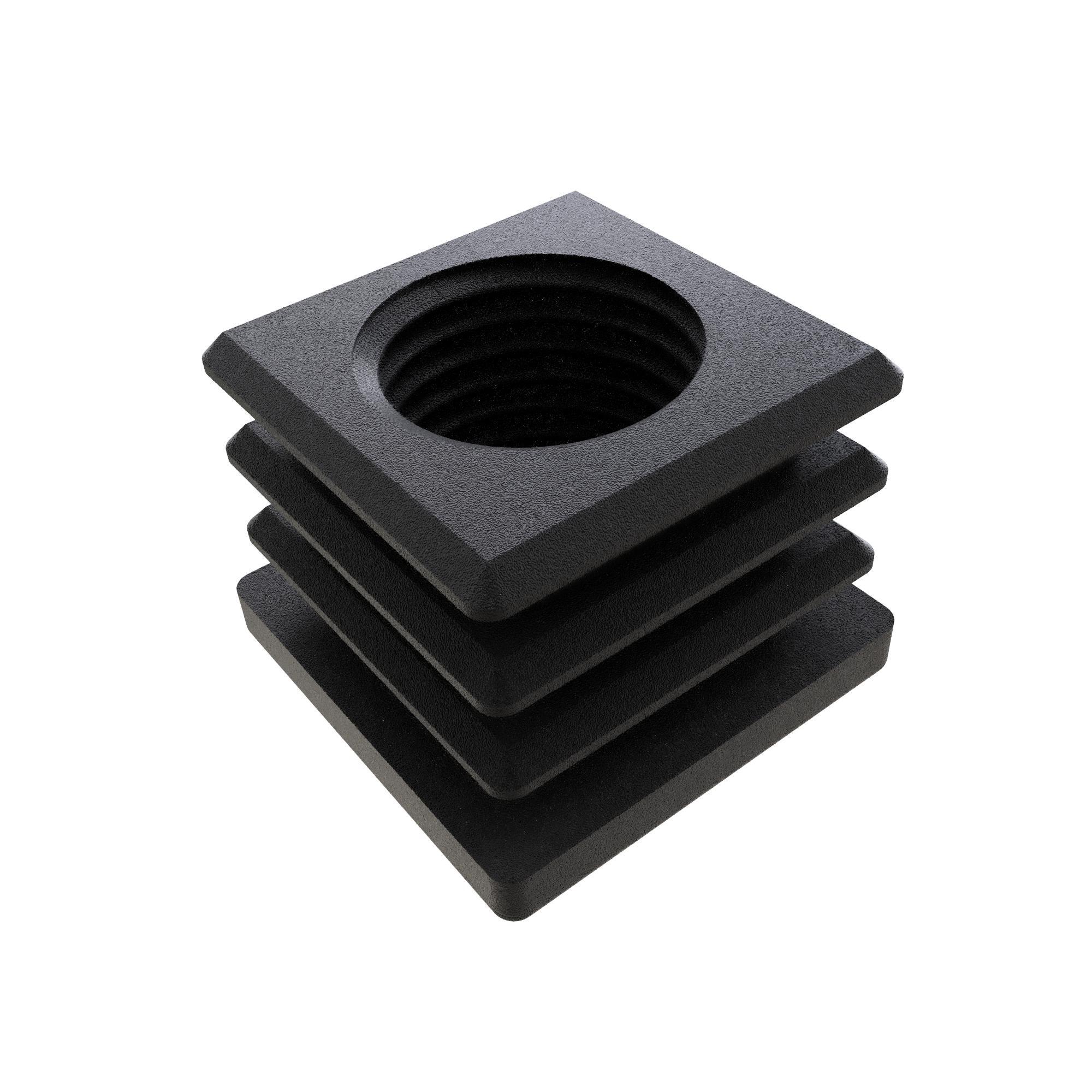 Pongori - Insert De Pied Ajustable Pour Table Artengo 784 O, 785 O, 855 O Et 877 O - Pied De Table - Noir - Taille Unique - Decathlon