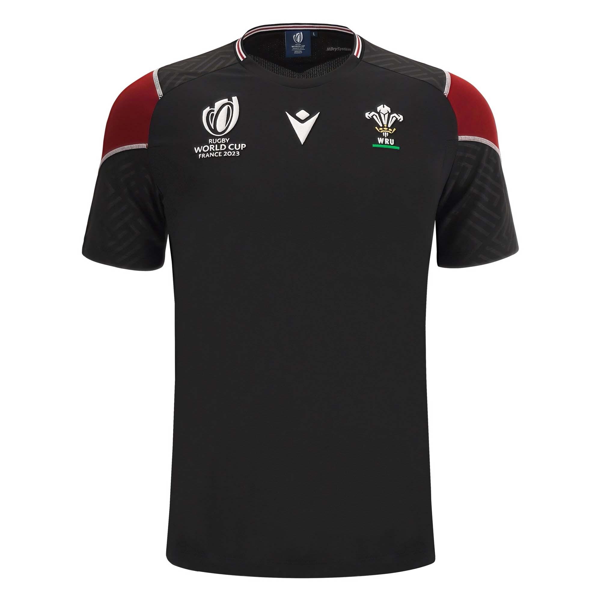 Macron Wales Rugby World Cup 2023 Mens Training T-Shirt 1/5