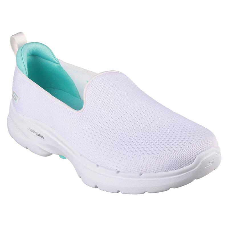Zapatillas Deportivas Caminar Mujer Skechers 124571_WTQ Blancas sin Cordones