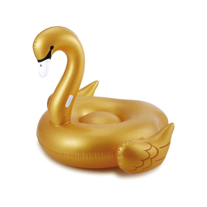 Bouée gonflable Cygne Giant Swan Gold - 198 x 160 x 131 cm