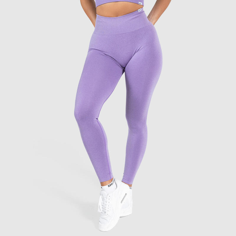 Damen High Waist Leggings Amaze Pro Lila Melange für Sport & Freizeit