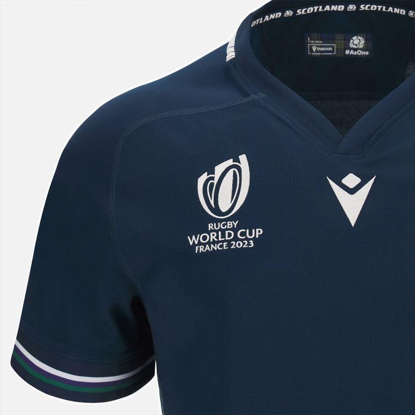 Macron Scotland SRU RWC2023 Mens Home Rugby Shirt 4/6