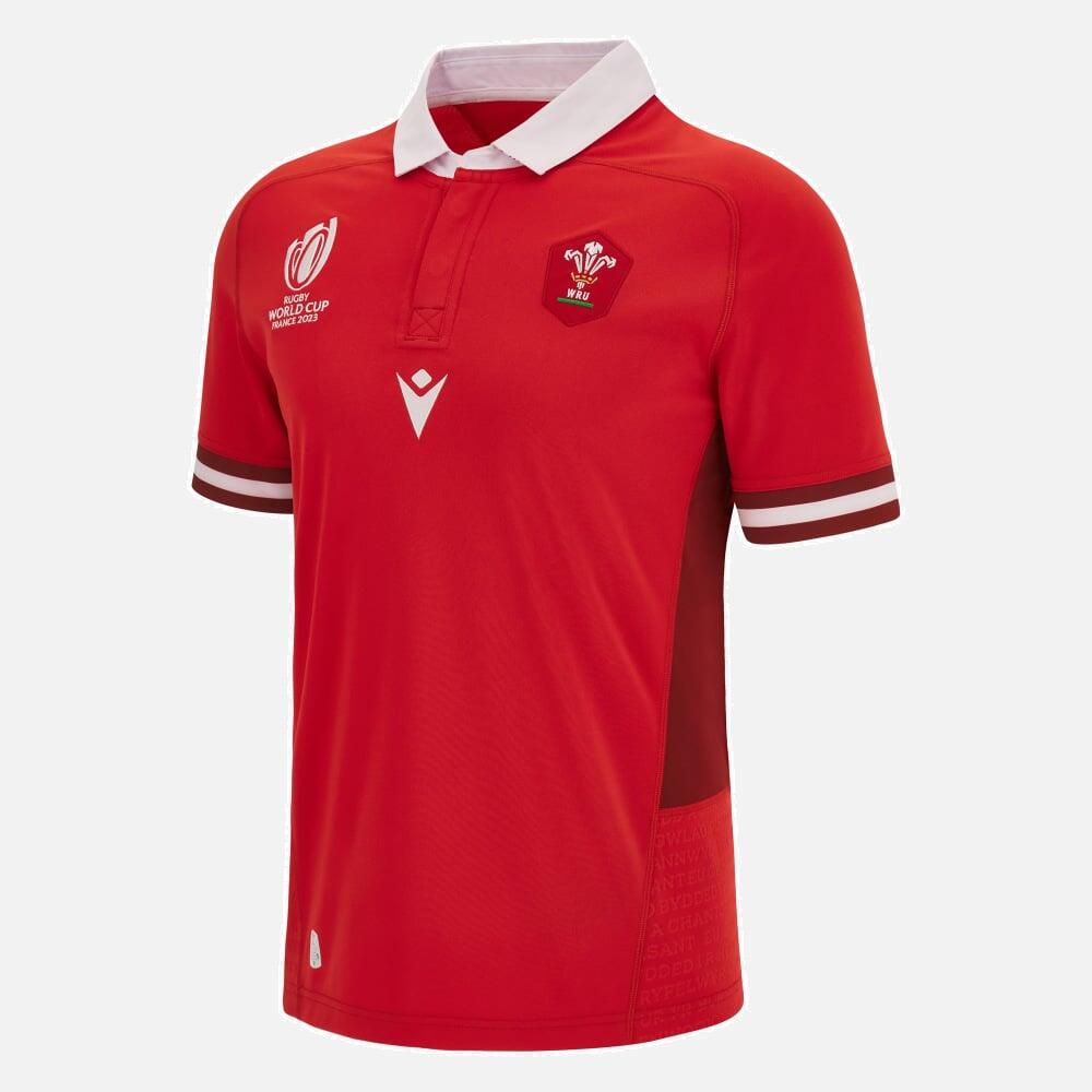 Macron Wales Rugby World Cup 2023 Mens Home Shirt 1/6