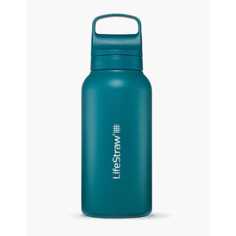 LifeStraw Go 2.0 Oțel Inoxidabil 1L – Steel Laguna Teal
