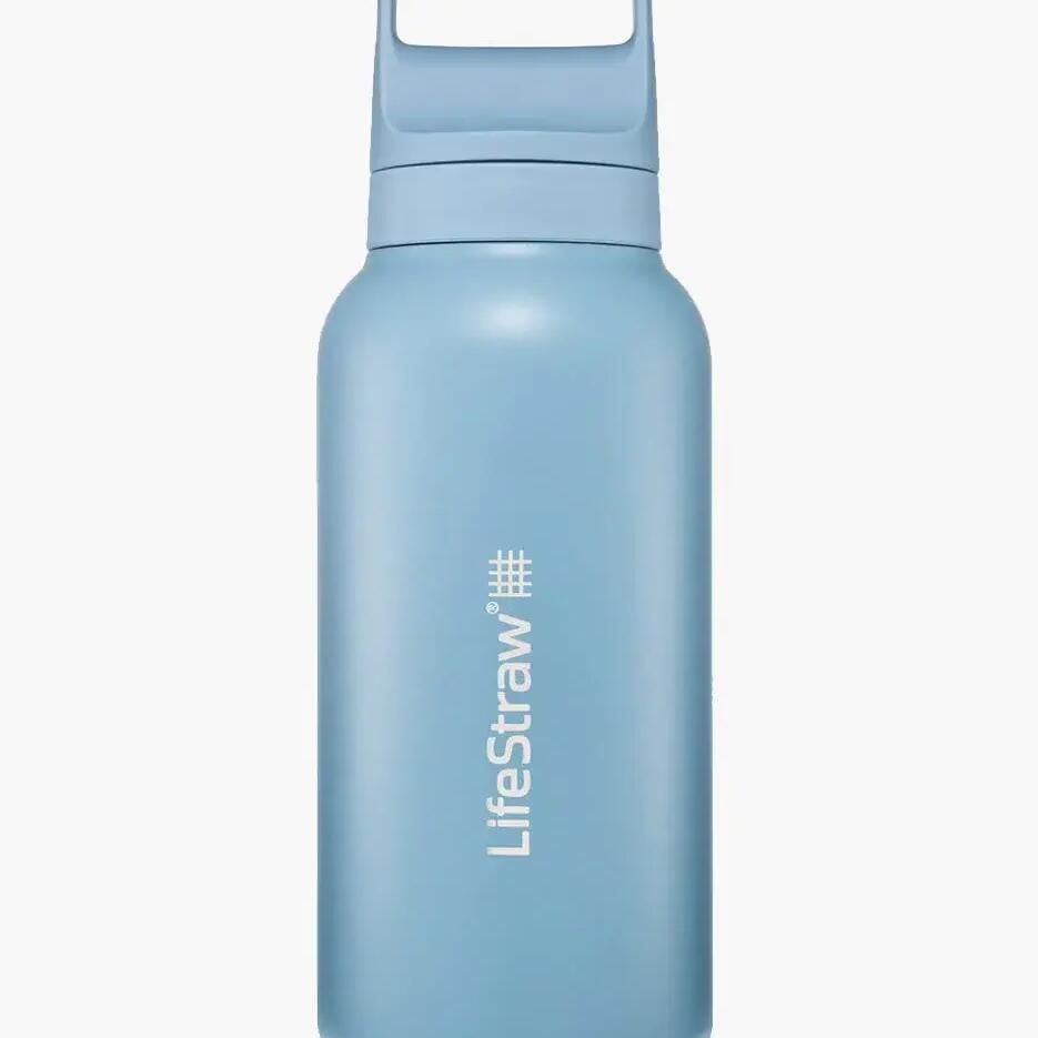 LifeStraw Go 2.0 Stainless Steel 1 L – Steel Icelandic Blue