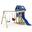 DinkyStar speeltoren met schommel & blauwe glijbaan