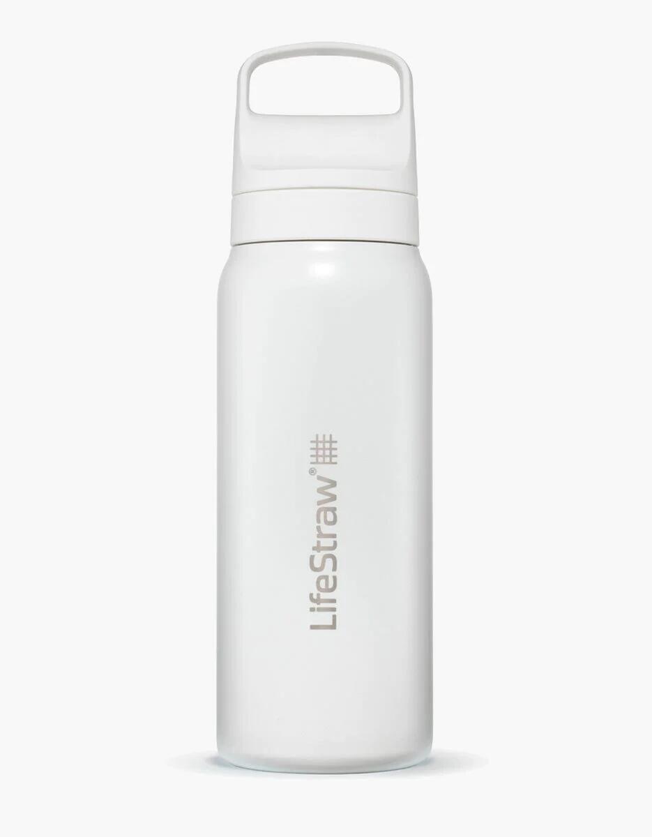 LIFESTRAW Lifestraw Go 2.0 Waterfles met Filter - Roestvrijstaal - 700ml - Wit